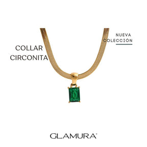 Collar Jade con Circonitas - GLAMURA